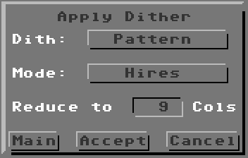 Apply Dither