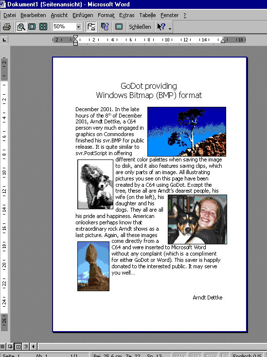 Screenshot WORD 2000